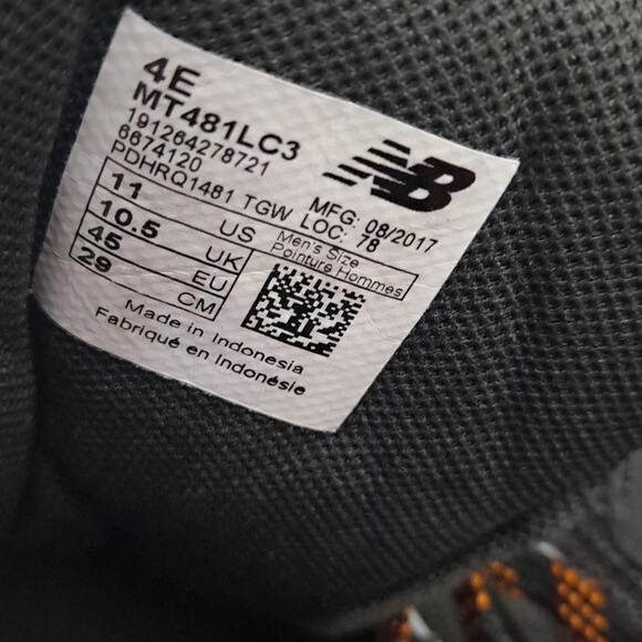 New Balance Orange and Gray Sneakers for Everyday Style Sz 11M - Picture 7 of 8